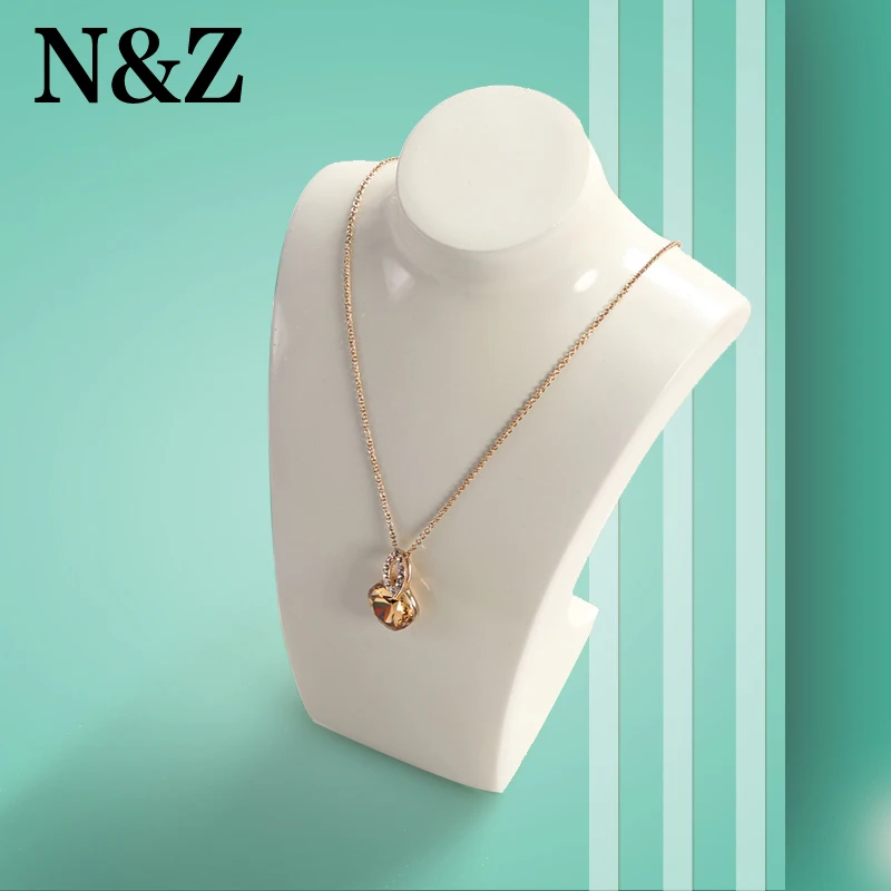 N & Z модные белые стойка-витрина для ожерелий горизонтальная модель Цепочки и ожерелья/Подвесная подставка Бюст ювелирные изделия