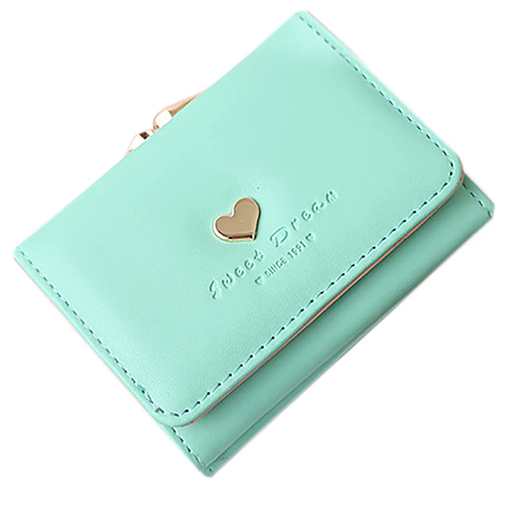 

xiniu New Hot Fashion Brand Women Lady Leather Clutch Short Wallet Card Holder Purse Handbag Bag Women's Short Design Purse
