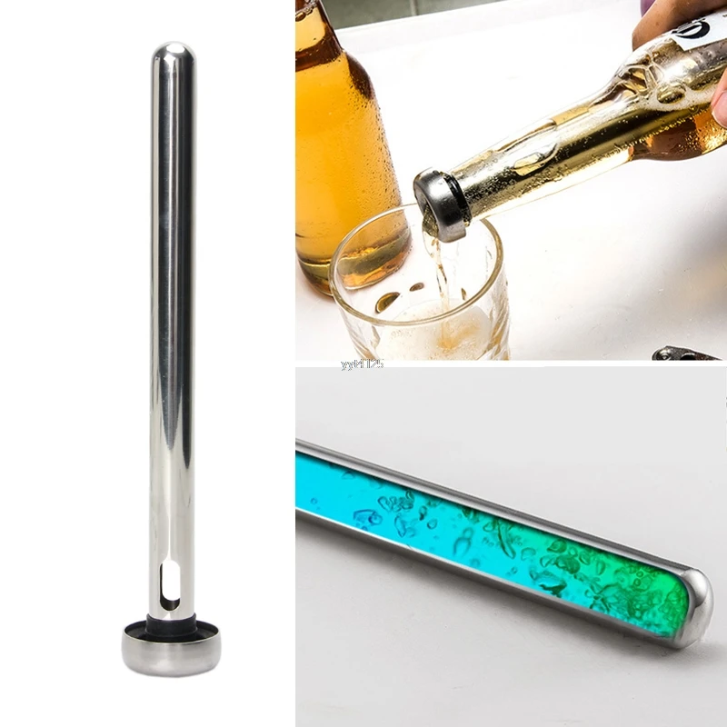Stainless Steel Beer Chiller Stick With Pourer Beer Beverage Cooling