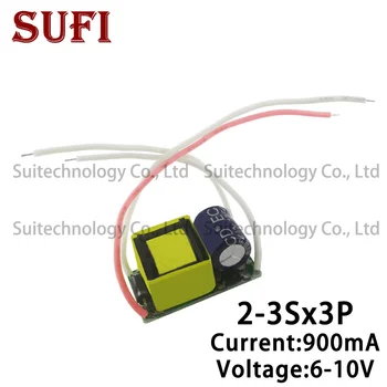 

High Power LED Driver 10W Output DC6-10V 900mA LED Power Supply Lighting Transformers For LED Bulb Input AC85-277V