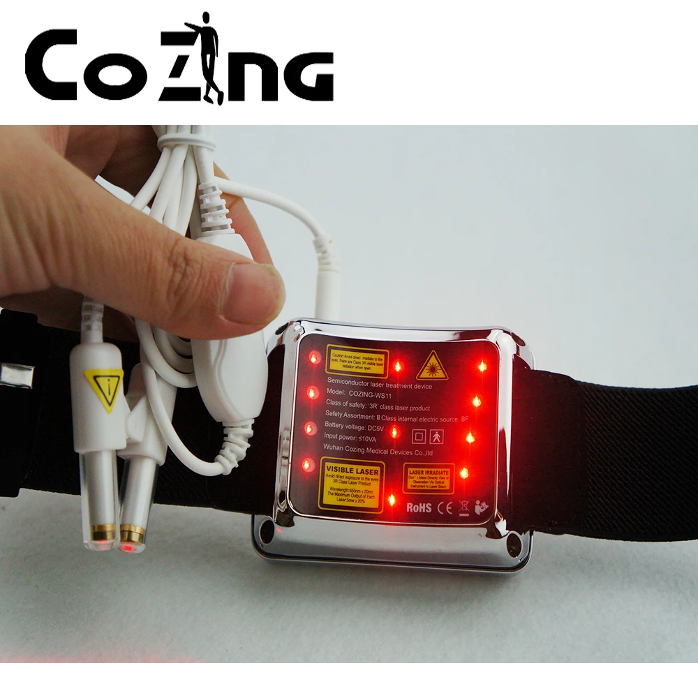 COIZNG 650nm лазерная физиотерапия синусит наручные часы диод для лечения диабета
