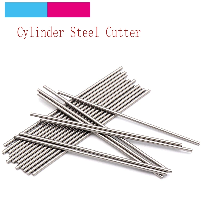 

10pcs Super Hard High Speed Steel 1 to 4mm Diameter Wood Carving Knife Cylinder Steel Bar Round Cutter Woodworking Seal 100mm