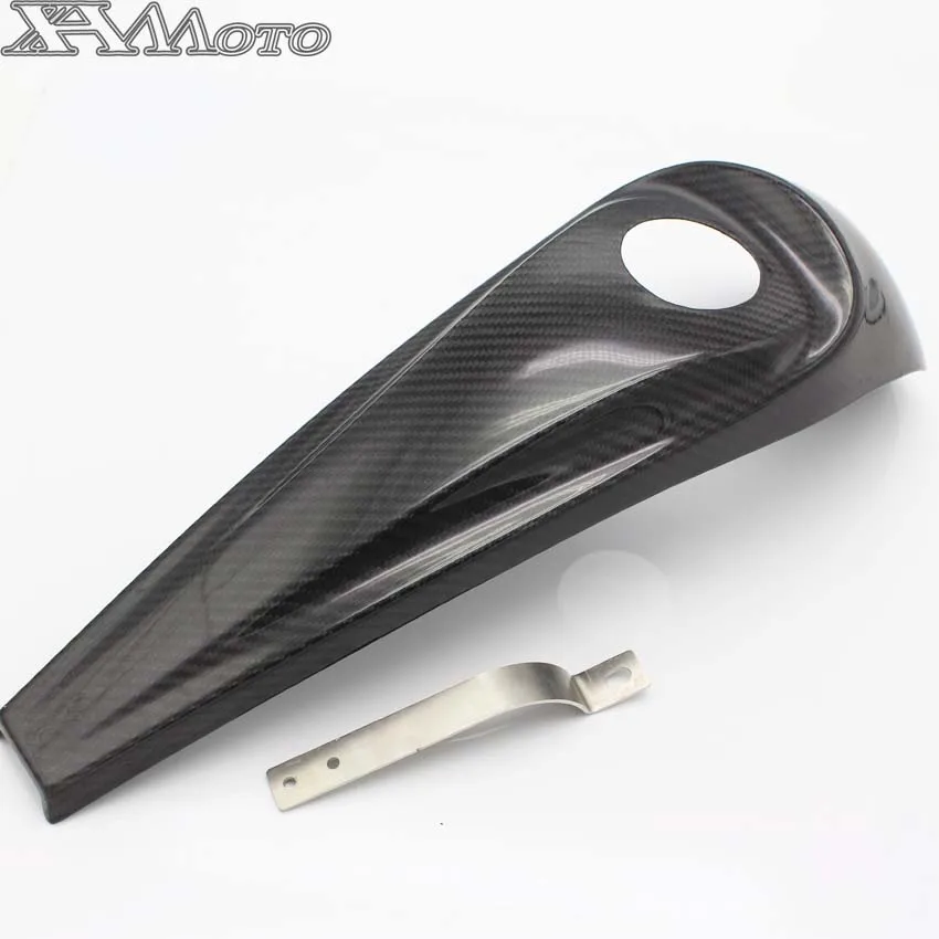 Carbon Fiber Smooth Dash Fuel Console Cover&Gas Tank Cap For Harley