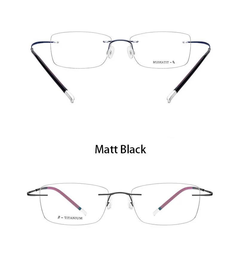 EOOUOOE титановый дизайн без оправы очки женские мужские унисекс очки рескрипционные очки Oculos Gafas Opticas Glasse Frame