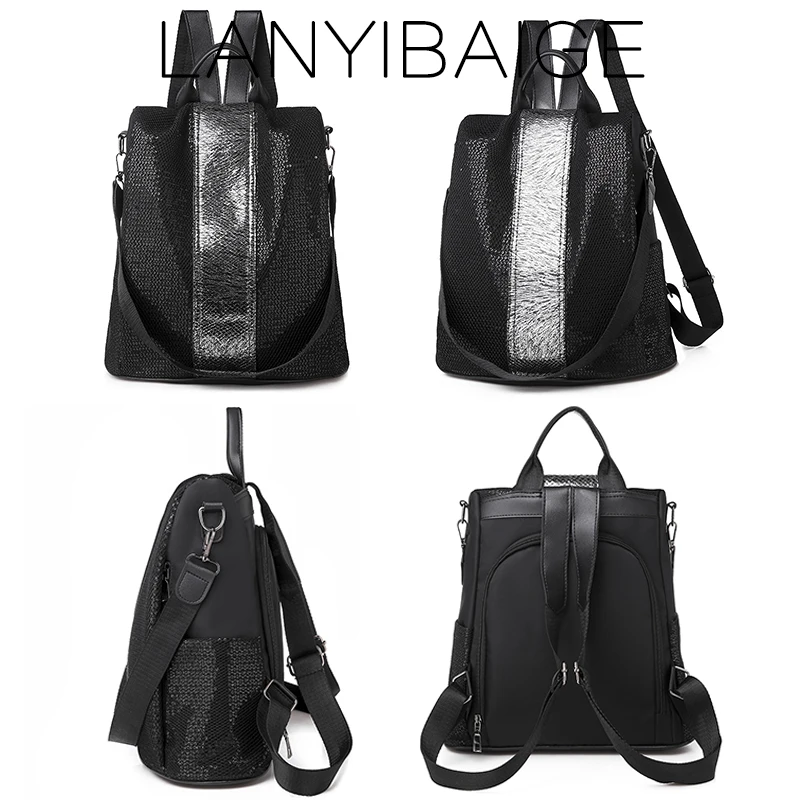 3-in-1 Vintage backpack for women shoulder bag large capacity backpack school bag for teenage girls light ladies travel backpack