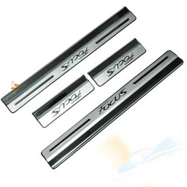 Stainless Steel Threshold Scuff Plate Door Sill Covers For Ford Focus