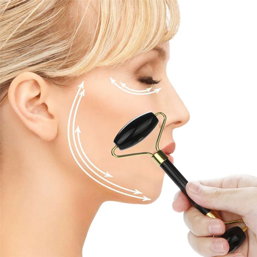 New 1pc Jade Roller Facial Thin Tool Natural Facial Beauty Massage Tool
