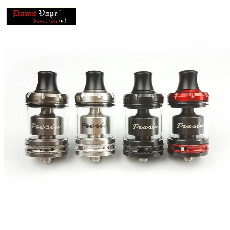 

Original Damn Vape Fresia MTL RTA AFC 22mm 2ml/3.5ml Capacity Single Coil Rebuild With Bubble Glass Vape Vaporizer