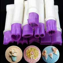 10 см 10 цветок тип Кружевной Край клип помадка для бисквита резак украшения sugarcraft резинки паста инструмент кекс печенье аксессуар