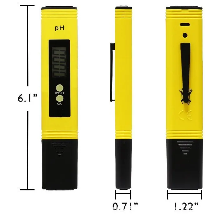 Новая цифровая ручка типа рН-метр Портативный дизайн Электрический цифровой прибор для измерения уровня PH Тесты er Карманный водный Измеритель для гидропоники аквариум бассейн Тесты