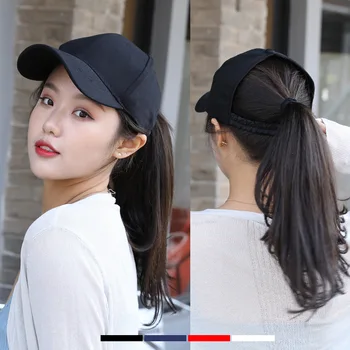 

50PCS LOGO Embroidery Ponytail Baseball Cap Women Snapback Hat Female Summer Sun Hats Sport Women Cap gorras