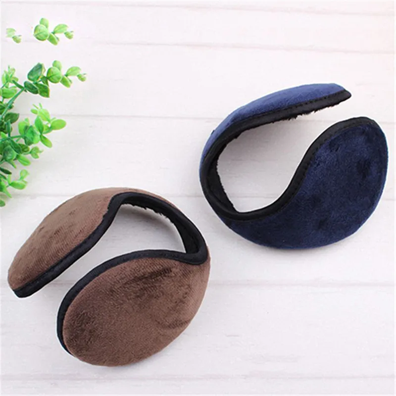 1pc Random Color Unisex Fleece Earmuff Winter Ear Muff Band Warmer Grip