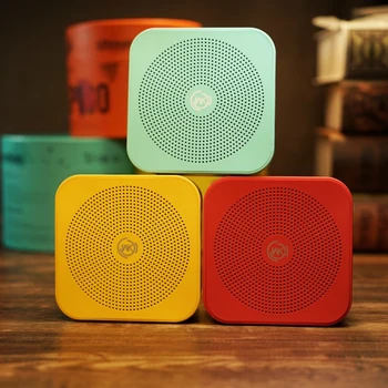 

iconstel Fashion WK SP100 Candy color Bluetooth Mini speaker Literary Style Bass Wireless speaker Desktop audio for girl