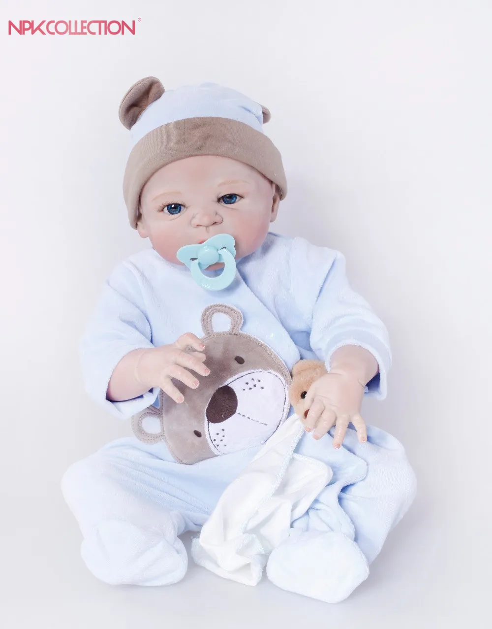 

NPK Reborn Baby Dolls Realistic 23 inch Baby Dolls Alive Reborns Toddler bebe Washable Toy For kids Gifts