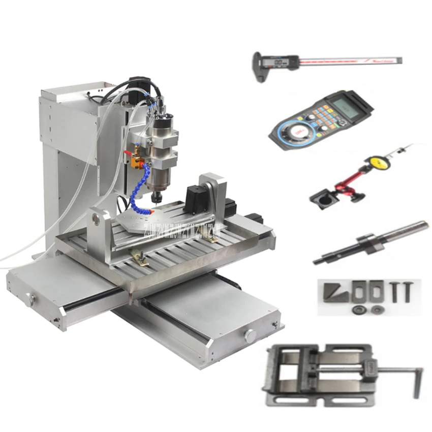 

HY-6040 5-axis 2.2KW CNC Engraver Machine USB Control Aluminum DIY Milling Machine Woodworking Metal Engraving Machine 110V/220V