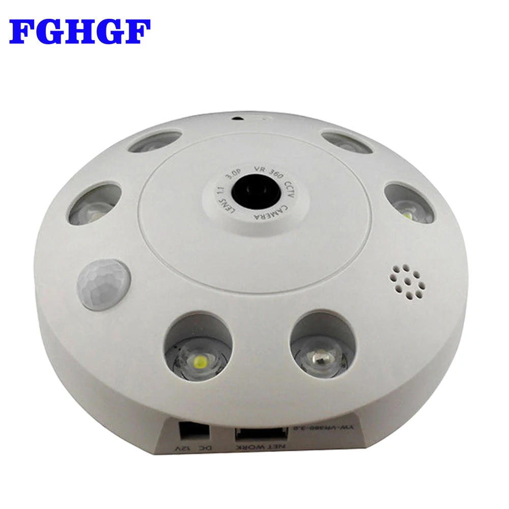 

Kruiqi IP Camera WiFi 360 Degree Wireless Home Security Camera Surveillance Camera 960P Baby Monitor Night Vision CCTV Camera