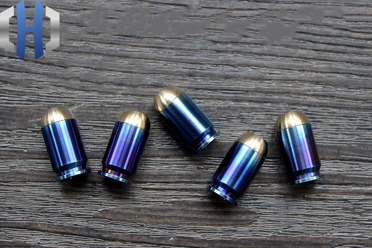 Titanium + Copper Bullet Knife Hang Buckle Paracord Beads Survival EDC Umbrella Rope Pendant Accessories EDC Knife Beads Titanium + Copper Bullet Knife Hang Buckle Paracord Beads Survival EDC Umbrella Rope Pendant Accessories EDC Knife Beads