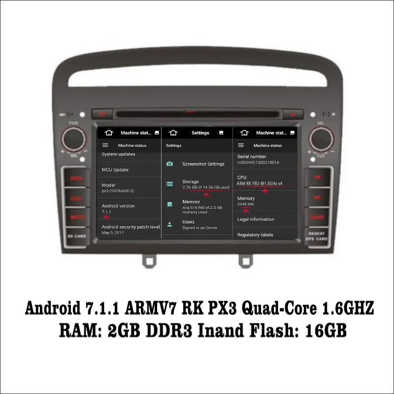 Flash Deal Liislee Android 7.1 2G RAM For Peugeot 408 2013~2014 Car Radio Audio Video Multimedia DVD Player WIFI DVR GPS Navi Navigation 1