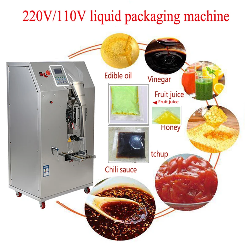 

220V/110v Automatic liquid packaging machine SU-580 Liquid Filling machine for soy sauce, vinegar, oil, chili oil, beverage,etc.