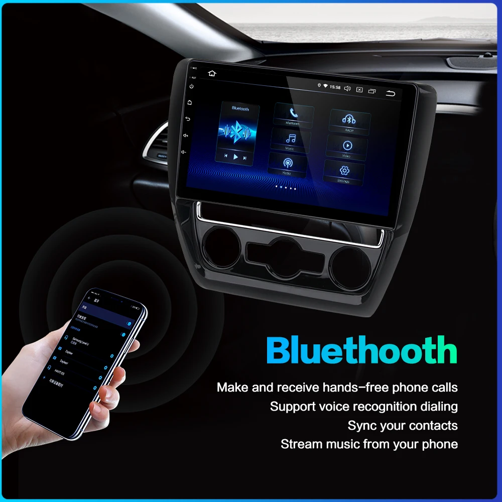 Flash Deal Dasaita Android 9.0 Car 1 Din Radio for VW Jetta 2011 2012 2013 2014 2015 GPS 64GB ROM 10.2" Multi Touch Screen 3