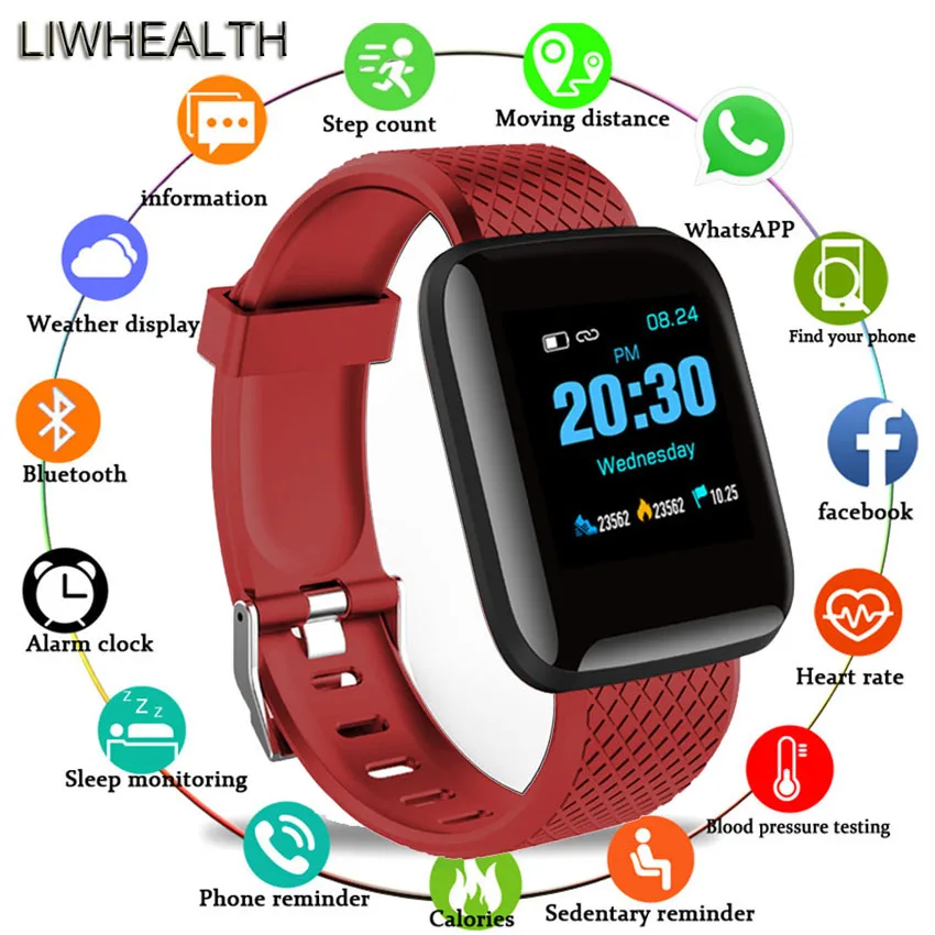 

Color Smart Band Fitness Tracker Heart Rate/Blood Pressure Monitor Smart Watch Bracelet For Iphone/Xiaomi/Honor VS Mi Band 3/4