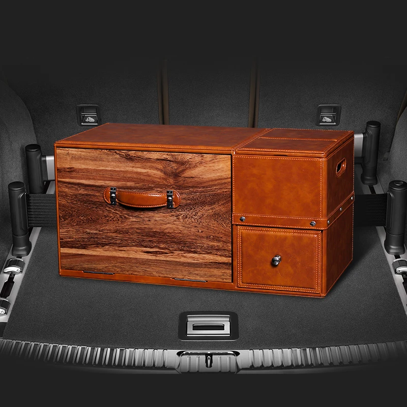 Автомобильный багажник коробка для хранения для Jaguar f-pace Land Rover Range Rover Aurora Lincoln MKC Lexus RX роскошный автомобильный Органайзер высокого класса