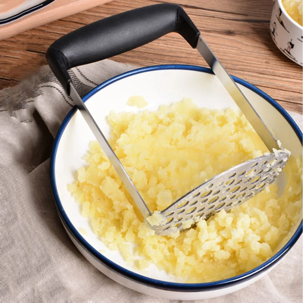 

New Home Kitchen Accessories Stainless Steel Potato Masher Heat Resistant PP Handle Potatoes Masher Vegetable Tool