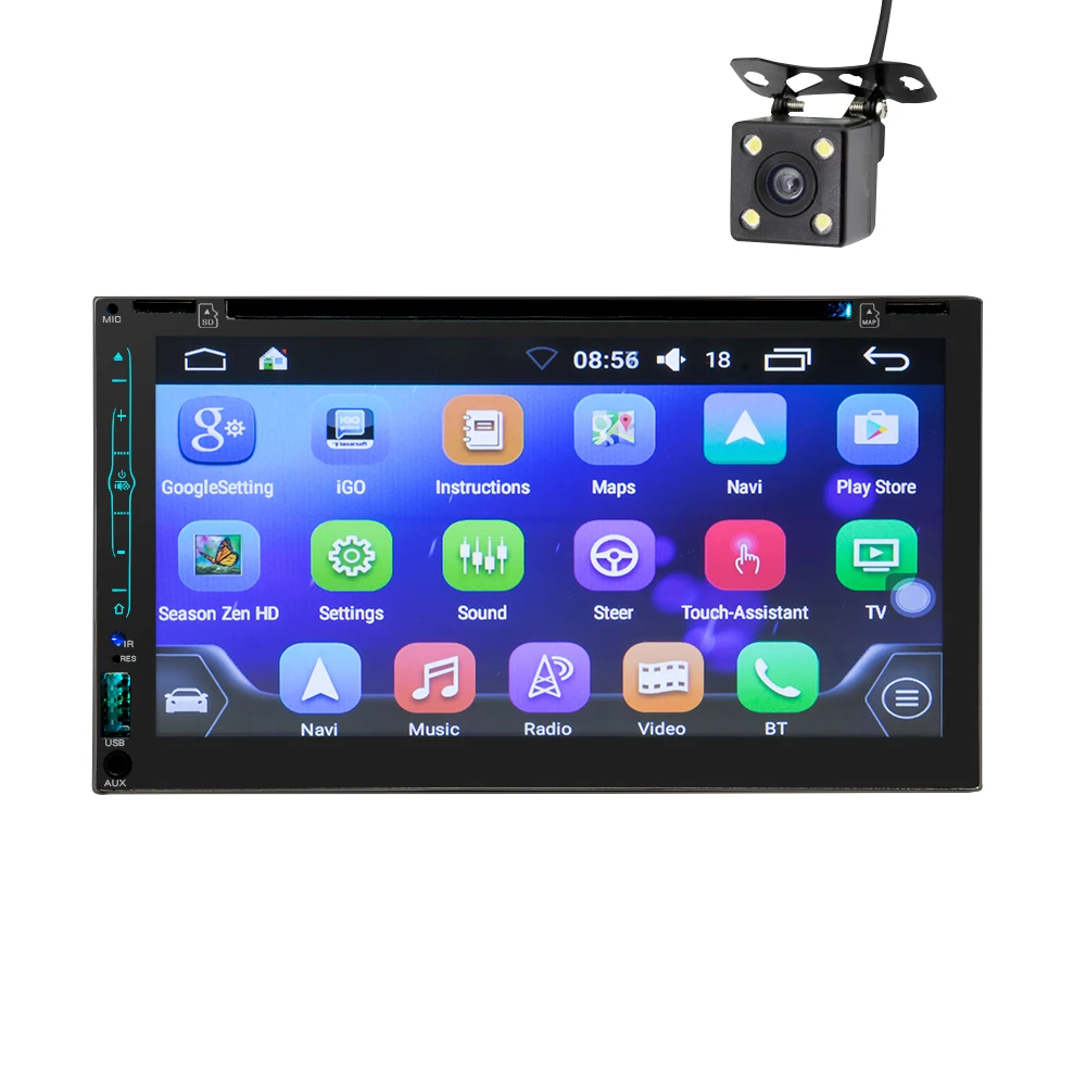 Top Universal 7" universal 2 din car radio gps android stereo Car DVD Player GPS NAVIGATION For VW Nissan TOYOTA Volkswagen peugeot 2