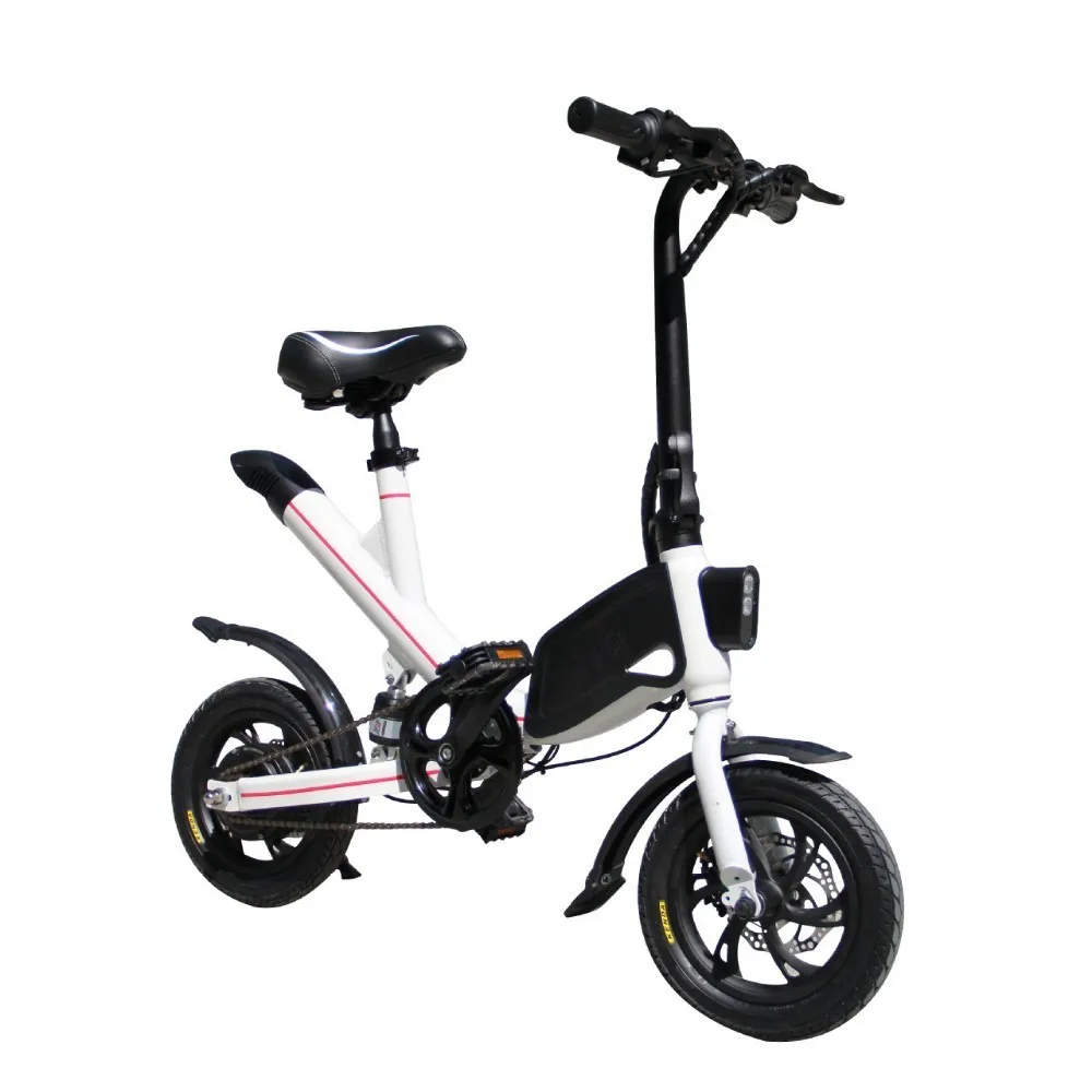 Discount LOVELION Adult Portable Mini foldable electric bike Driving Bicycle convenient folding Small-scale ebike Black Battery bikes 1