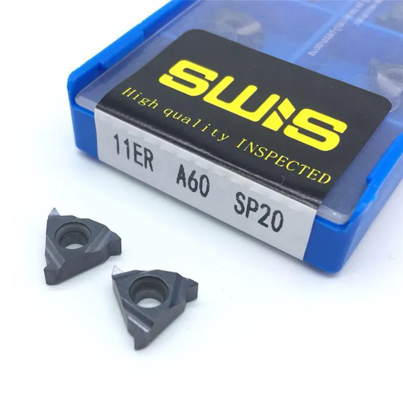 10PCS 11ER A60 Thread Turning Tools Carbide insert Lathe cutter Tool