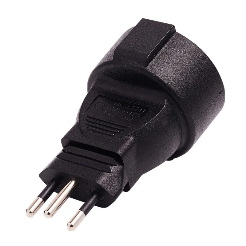 2PCS 250V 16A Switzerland Plug Power outlet European Euro EU to Switzerland AC Travel Charger