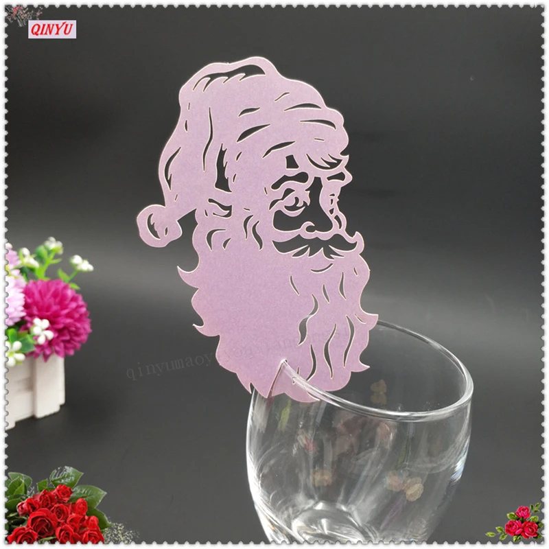 Новинка 100 шт./лот чашка в форме Санта Клауса рождественские украшения