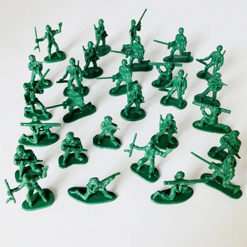 100pcs Hot Sale Military Mini Plastic model Toy Soldier Army Men Action Figure Boys Toys for Children Birthday gifts
