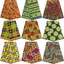 Африканская ткань для Пэчворк африканская восковая ткань tissus воск 6 ярдов хлопковая ткань Анкара ткань Африканская настоящая восковая HH-B11