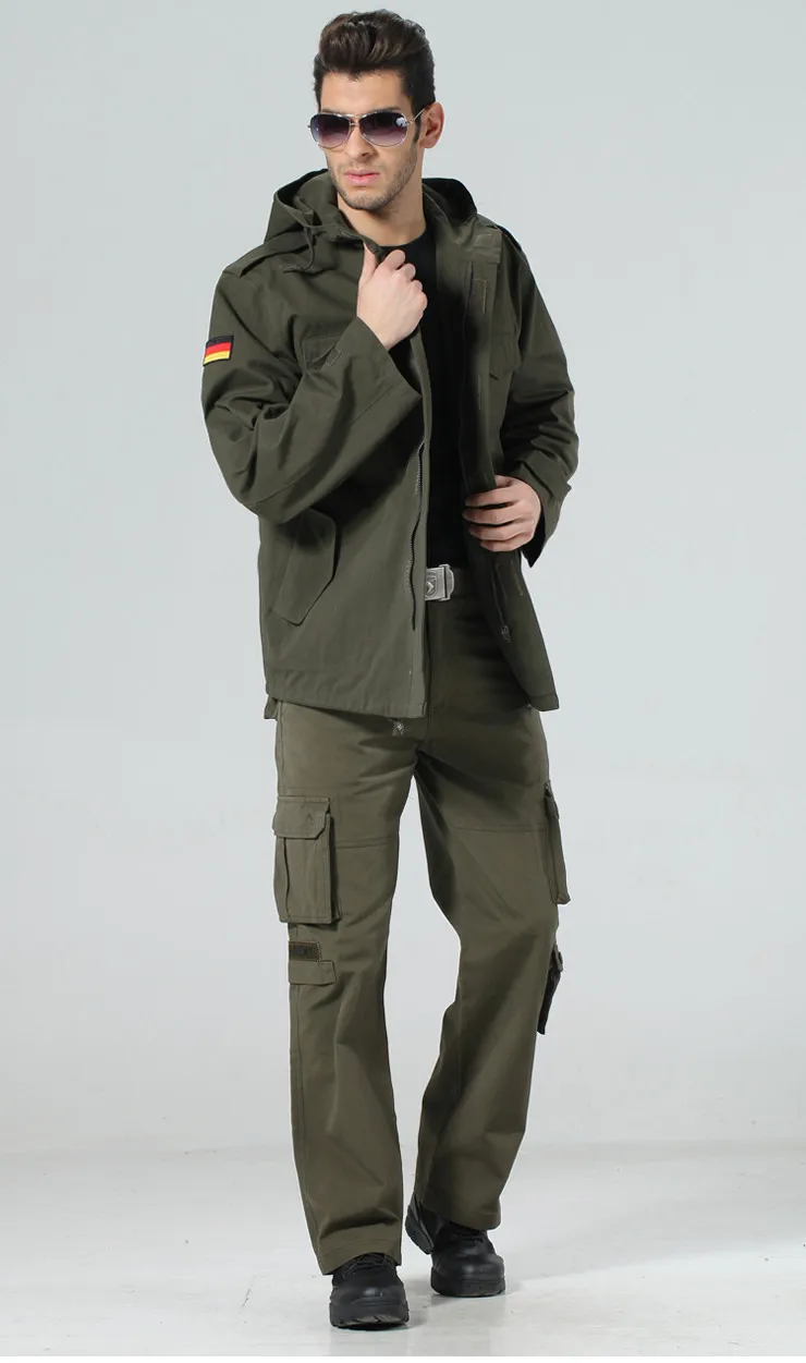 Army fans outdoor German Jackets Hooded windbreaker 80046