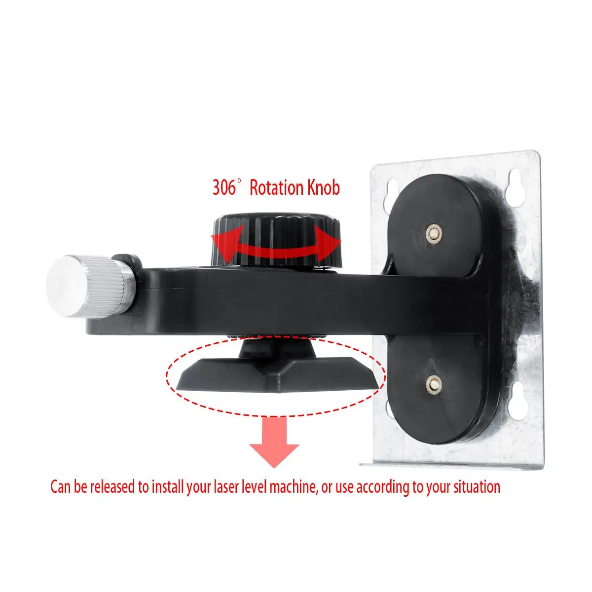 ZEAST Universal-Laser Level Holder T-shaped Bracket Magnet Adsorption Stand For Self leveling Measurement Instruments