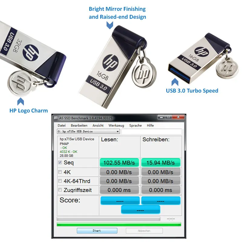 USB флеш накопитель HP 16 ГБ 32 64 usb 3 0|USB флэш-накопители| |