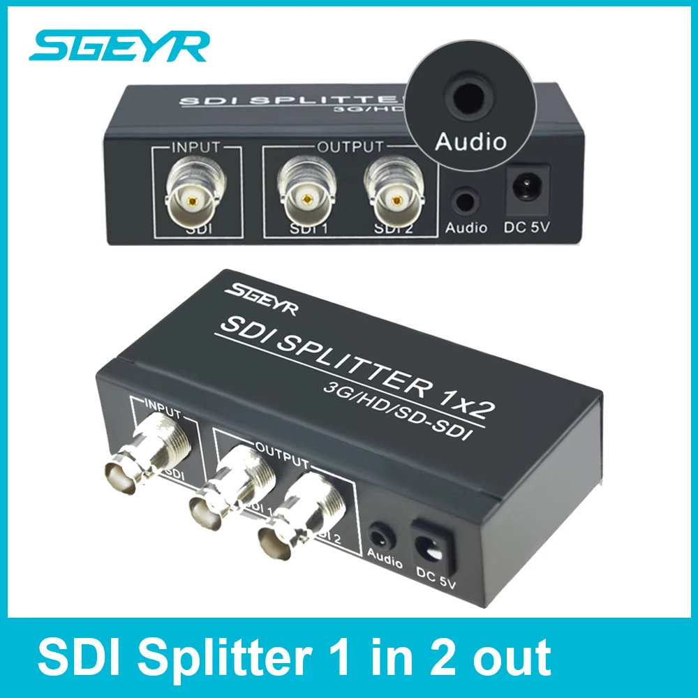 

STEYR BNC 2 port SDI splitter 1x2 HD 3G distribution splitter SDI 1 input 2 output 1080p to 1080i HD SDI Converter