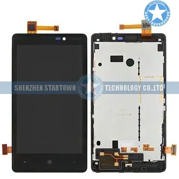 

Replacement LCD Display Touch Screen Digitizer+Frame Assembly for Nokia Lumia 820 Black
