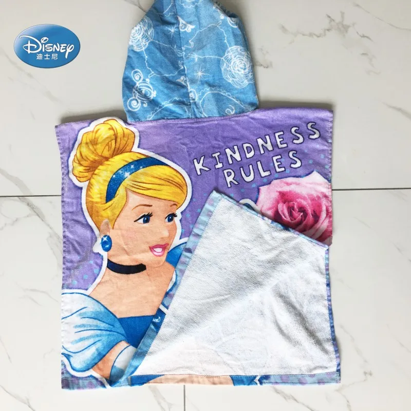 Мягкое банное полотенце Disney Золушка для детей хлопковая одежда маленьких