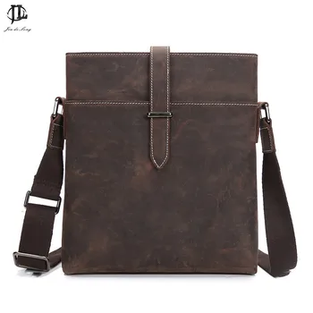 

Genuine Leather Men Bags Hot Sale Male Small Messenger Bag Man Fashion Crossbody Shoulder Bag Men's Travel New Bags 0231