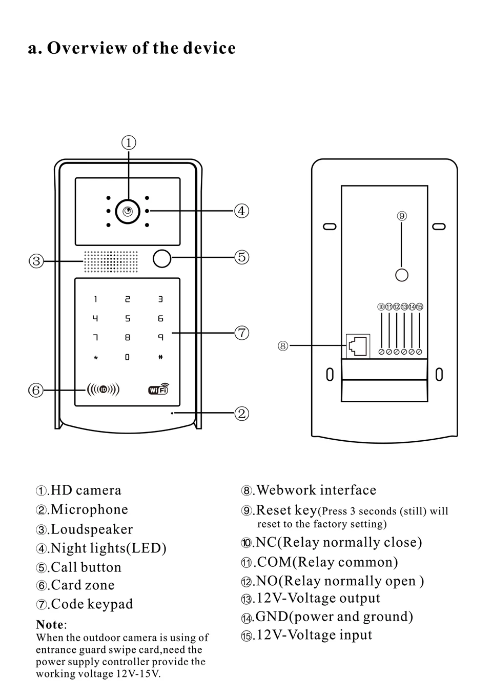 Новый WI-FI видео домофон открытый Мониторы Интерком rfid и код клавиатуры Дверные звонки Камера применяются к семей/полов/ виллы/квартиры