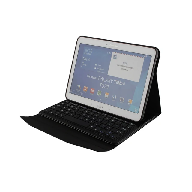 Bluetooth Keyboard For Samsung Galaxy Tab 4 10.1 Wireless Keyboard Case