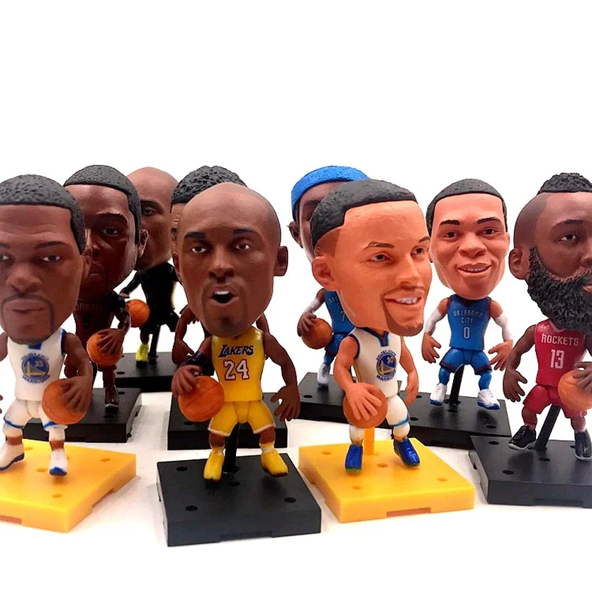 

6.5cm Basketball Super Star Player Lovely Action Figure Model Toys Fans Collection DIY Doll Gift Kobe James Curry Durant Harden
