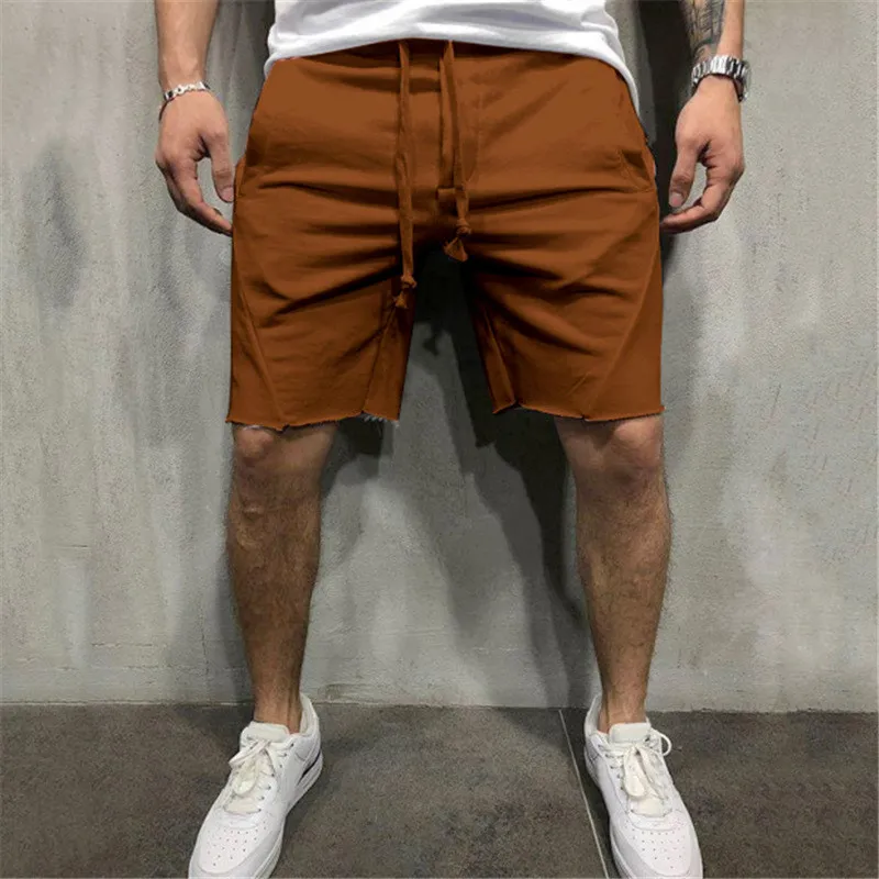 

Streetwear casual men's 2019 summer men's shorts jogger Sweatpants men's fitness solid color shorts brand men's shorts