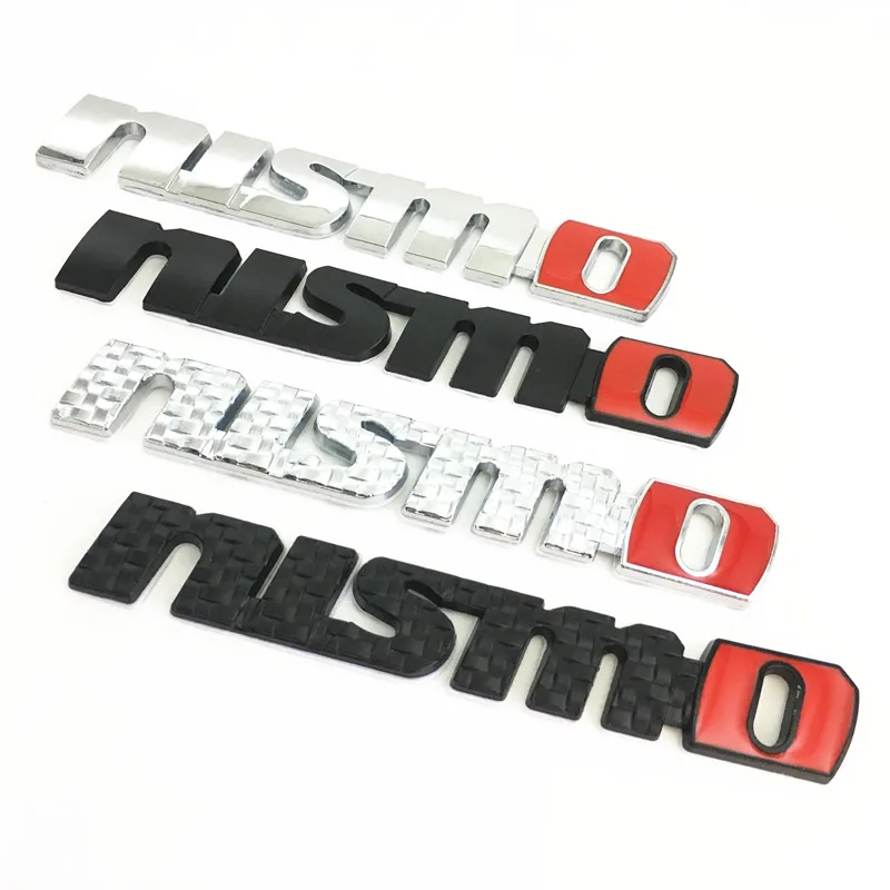 

Newest 3D Metal NISMO Auto Car Accessories Sticker Badge Emblem Decal For nismo Body Side Rear Tailgate Bumper Trunk Logo