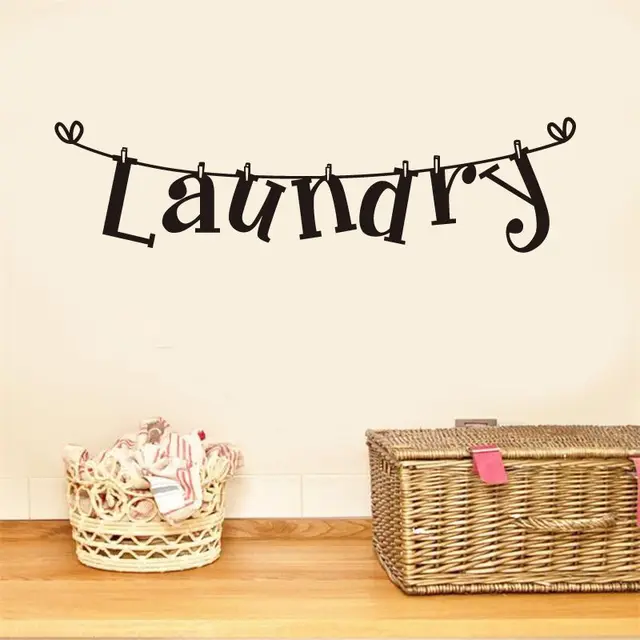 laundry room vinyl wall