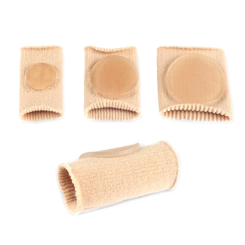 

1Pcs Foot Feet Pain Relief Fabric Gel Tube Bandage Finger & Toe Protectors Guard for Feet Care insoles