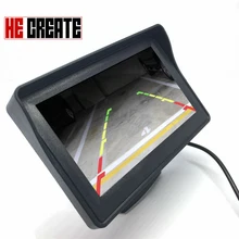 

HE CREATE Car Monitor 4.3 Inch Color HD TFT LCD Display Monitor For Car Rear View Camera Parking Assistance System Kit Hot Sale