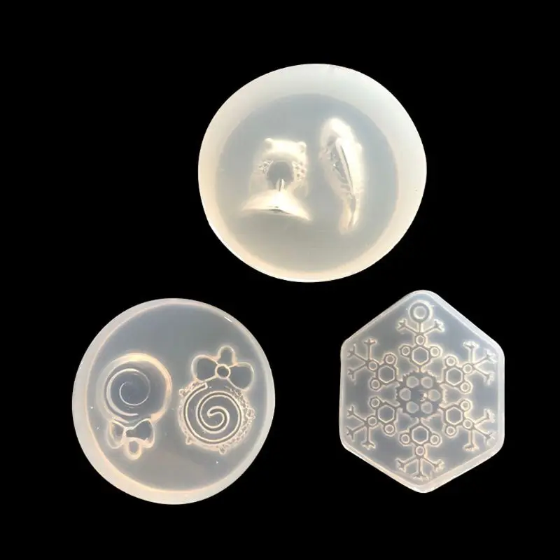 

Cute Fish Lollipop Snowflake Resin Silicone Mold DIY Pendant Jewlery Making Tool